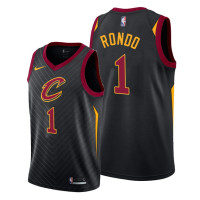 Rajon Rondo Cavaliers 2021-22 Statement Edition Black #1 Jersey 75th Diamond