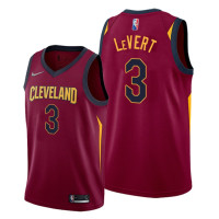 Cavaliers #3 Caris LeVert Maroon 2022 Icon Edition Jersey Diamond Badge