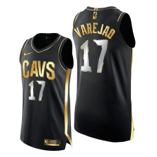 Cavaliers #17 Anderson Varejao Black Golden Edition 2021 Jersey Authentic