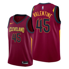 Denzel Valentine #45 Cleveland Cavaliers 2021-22 Icon Edition Wine Jersey