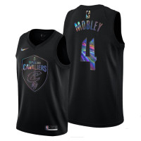 Evan Mobley Cleveland Cavaliers Black Iridescent Holographic Jersey #4