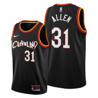 Cavaliers #31 Jarrett Allen Black 2021 City Edition Jersey