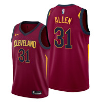 Cavaliers #31 Jarrett Allen Wine 2021 Icon Edition Jersey