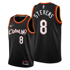 Cavaliers #8 Lamar Stevens Black 2020-21 City Jersey