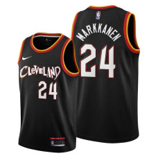 Lauri Markkanen 2021 Trade Cleveland Cavaliers Black City Edition Jersey #24