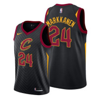 Lauri Markkanen 2021 Trade Cleveland Cavaliers Black Statement Edition Jersey #24