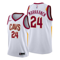 Lauri Markkanen 2021 Trade Cleveland Cavaliers White Association Edition Jersey #24