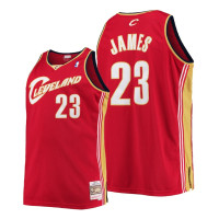 LeBron James #23 Cavaliers Hardwood Classics Wine Jersey