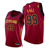 Cavaliers #99 Tacko Fall 2021-22 75th Diamond Anniversary Wine Jersey Icon Edition
