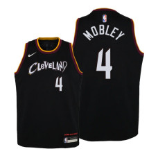 Cavaliers #4 Evan Mobley City Edition 2021 Black Jersey - Kids