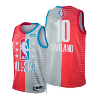 2022 NBA All-Star Cavaliers #10 Darius Garland Maroon Gray Jersey Split Limited