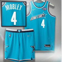 2022 NBA Rising Stars Cavaliers #4 Evan Mobley Blue Jersey Team Barry
