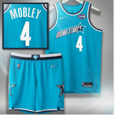 2022 NBA Rising Stars Cavaliers #4 Evan Mobley Blue Jersey Team Barry