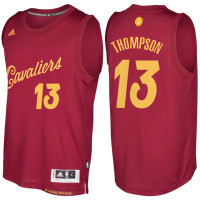 Cleveland Cavaliers #13 Tristan Thompson Burgundy Christmas Jersey
