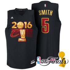 JR Smith Cavaliers #5 2016 Finals Champions Black Jersey