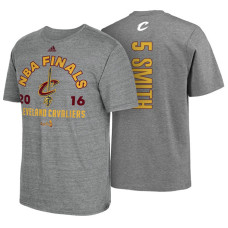 Cleveland Cavaliers #5 JR Smith Gray Finals T-Shirt