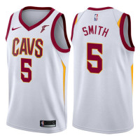 Cleveland Cavaliers #5 JR Smith White Association Jersey