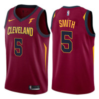 Cleveland Cavaliers #5 JR Smith Wine Icon Jersey