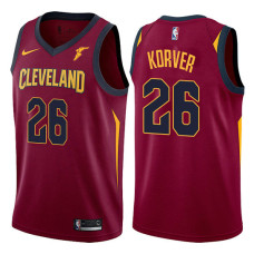 Cleveland Cavaliers #26 Kyle Korver Wine Icon Jersey