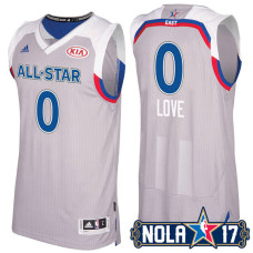 Cleveland Cavaliers #0 Kevin Love Gray 2017 All-Star Jersey