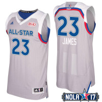2017 All-Star LeBron James #23 Cavaliers Gray Eastern Conference Jersey