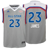 Youth 2017 All-Star LeBron James #23 Cavaliers Gray Eastern Conference Jersey