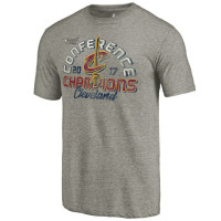 2017 Eastern Conference Champion Cavaliers Fadeaway Tri-Blend Gray T-Shirt
