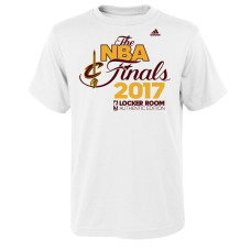 Youth 2017 Eastern Conference Champion Cavaliers Locker Room White T-Shirt