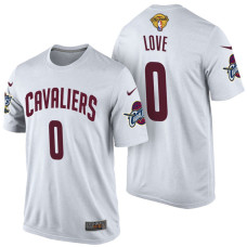 Cleveland Cavaliers #0 Kevin Love White Finals T-Shirt