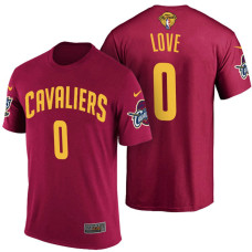 Cleveland Cavaliers #0 Kevin Love Wine Finals T-Shirt