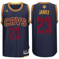 Cleveland Cavaliers #23 LeBron James Navy Finals Jersey