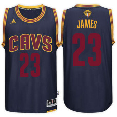 Cleveland Cavaliers #23 LeBron James Navy Finals Jersey