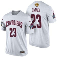 Cleveland Cavaliers #23 LeBron James White Finals T-Shirt