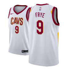 Cleveland Cavaliers #9 Channing Frye White Association Jersey