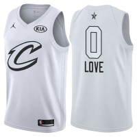 Cleveland Cavaliers #0 Kevin Love White 2018 All-Star Jersey