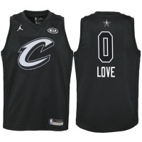 Youth Cleveland Cavaliers #0 Kevin Love Black 2018 All-Star Jersey