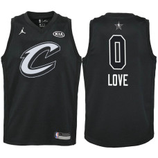 Youth Cleveland Cavaliers #0 Kevin Love Black 2018 All-Star Jersey