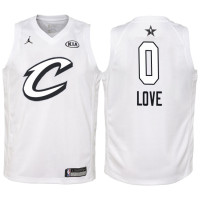 Youth Cleveland Cavaliers #0 Kevin Love White 2018 All-Star Jersey