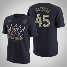 Virginia Cavaliers #45 Austin Katstra 2019 Basketball Champions T-Shirt