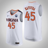 Virginia Cavaliers #45 Austin Katstra White 2019 Basketball Champions Jersey
