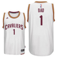 Father's Day Dad Logo #1 Cavaliers Swingman White Jersey