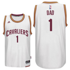 Father's Day Dad Logo #1 Cavaliers Swingman White Jersey