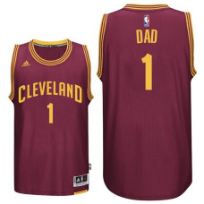 Father's Day Dad Logo #1 Cavaliers Swingman Wine Jersey