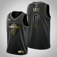 Cavaliers Golden Edition Kevin Love Black Jersey - Men's