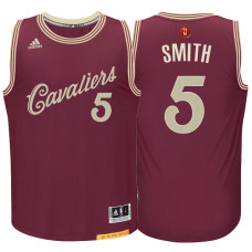 Cleveland Cavaliers #5 J.R. Smith Red Christmas Jersey