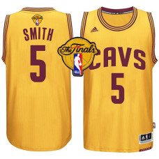 Cleveland Cavaliers #5 JR Smith Gold Finals Jersey