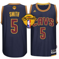 Cleveland Cavaliers #5 JR Smith Navy Finals Jersey