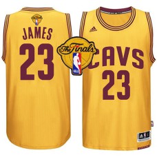 Cleveland Cavaliers #23 LeBron James Gold Finals Jersey