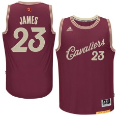 Cleveland Cavaliers #23 LeBron James Red Christmas Jersey