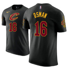 Cleveland Cavaliers #16 Cedi Osman Black Statement T-Shirt